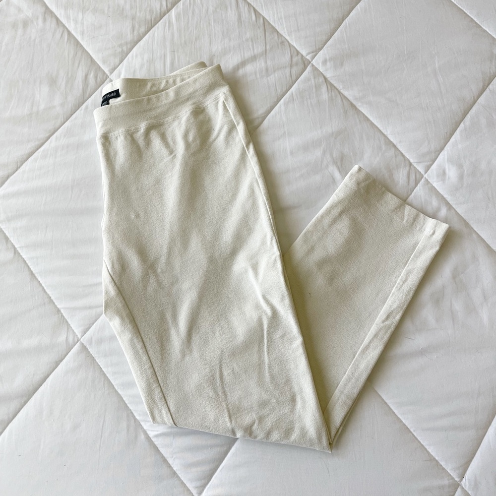Eileen Fisher Ivory Ankle Pants / Leggings